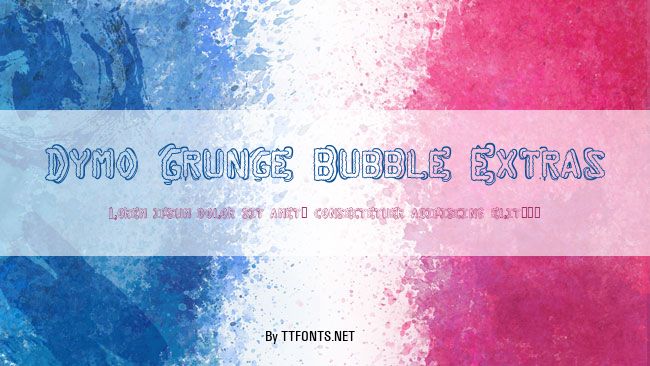Dymo Grunge Bubble Extras example